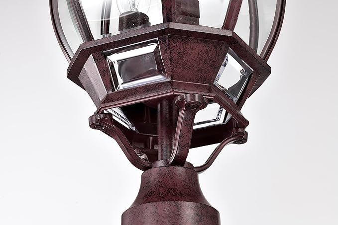 Nuvo Lighting 60/898 Traditional Three Light Post Mount from Central Park Collection in - Outdoor Path Light | Lumora