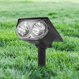 Toyvian Solar Spot Lights Outdoor 2led Warm White Waterproof Landscape Lighting for Garden Yard Patio Tree Pathway | Lumora