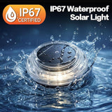 Solar Ground Lights 8 Pack Landscape Lighting 3000K Solar Lights Outdoor IP67 Waterproof Solar Garden Lights for | Lumora