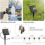Kawaya Solar Powered String Lights for Outside, Outdoor IP65 Waterproof LED Patio Light with USB-Charging | Lumora