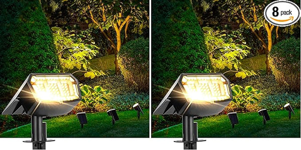 Solar spotlights Outdoor 63 LED 3 Lighting Modes, IP65 Waterproof Lighten Yard Garden House Garage Pathway for | Lumora