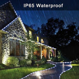JMEXSUSS 2 * 200 LED White Solar Rope Lights, 66ft IP 65 Waterproof Solar String Light Outdoor, 8 Modes Christmas | Lumora