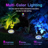 RGBW Low Voltage Landscape Light In-ground Lights with Connectors LED Well Light Waterproof IP67 3W DC12V Color | Lumora