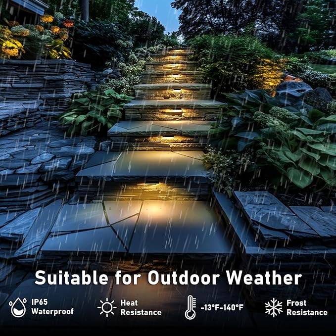 Teekuv 10 Pack 4 Inch Retaining Wall Lights, 3W LED Hardscape Lighting IP65 Waterproof Paver Lights, 12V AC/DC Low | Lumora