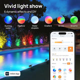 Linkind Smart Solar Lights Outdoor SL5 with Motion Sensor, APP Control Color Changing Solar Spot Lights Outdoor | Lumora
