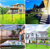LETIANPAI 10Ft String Light Poles 4 Pack,Light Poles for Outside Lights,Outdoor with Fence Brackets Hanging | Lumora