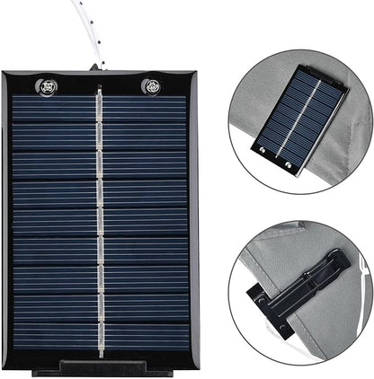 Yescom Solar String Light Fit 8-Rib 8/9/10 Ft 128 LED 8 Mode with Timer Outdoor Party Camping Tents Multic Color