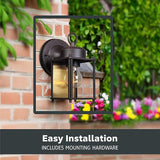 Designers Fountain 1161-RP Porch Outdoor Wall Lantern Sconce, 8in H, Rust Patina | Lumora