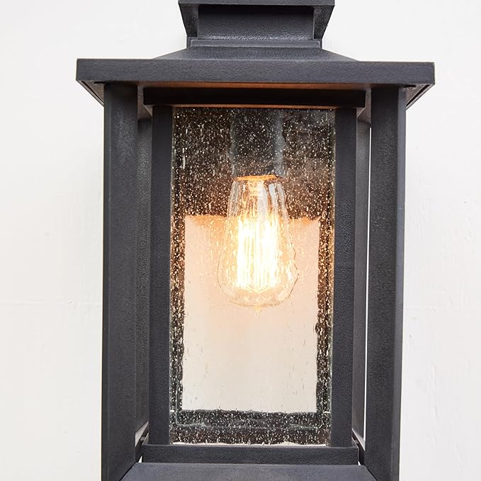 Quoizel Wakefield Vintage Wall Sconce, Coastal Armour 14 Inch 1-Light Earth Black Wall - Outdoor Path Light | Lumora