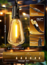 Brightown Outdoor String Lights, 200FT 64+2 LED ST38 LED Patio Lights Shatterproof, Dimmable IP65 Waterproof | Lumora