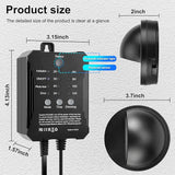 Low Voltage LED Deck Lights kit with Transformer Timer and Photocell Sensor, IP67 Waterproof Fence Lights, Warm | Lumora