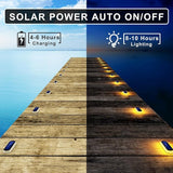 Solar Deck Lights, 6 Pack Waterproof LED Path Lights, Outdoor Solar Step Lights, Solar Powered Light Bar for | Lumora