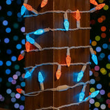 ‎‎‎Novelty Lights 24FT 70 LED C6 LED Mardi Gras String Lights, Outdoor Christmas Tree Commercial Grade LED String | Lumora