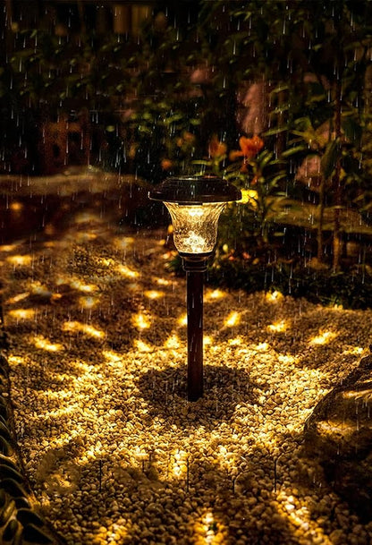 Ulalaza Garden Solar Lights Multi-Color Changing LED Flower Stake Light Decorative Landscape Lawn Yard Outdoor Lights About Length 120 * 120 * 425mm/5 * 5 * 17inch