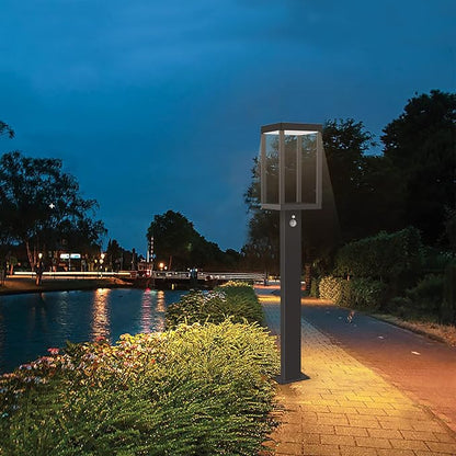 Solar Outdoor Path Light Motion Sensor Lawn Bright Lamp，LED Waterproof Aluminum Landscape Lighting Pathway High Lumen for Garden Yard Lawn Walkway Driveway Dusk to Dawn PIR Square Decoration