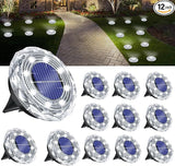 Solar Ground Light Outdoor 12 Pack Mini Solar Grounf Lights Waterproof Landscape Lighting Solar Powered Pathway | Lumora