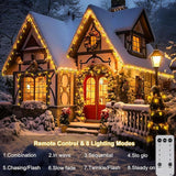 ZAIYW C9 Christmas Lights String, 66ft 100 LED Strawberry String Lights UL Plug C9 String Lights Green Wire | Lumora