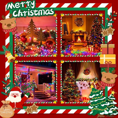 2026 New Voice Control 88ft 240LED Smart Christmas String Lights Outdoor/Indoor | String Lights with Remote, 12Modes, 7Voice Commands & Timers, Christmas Twinkle Light for Xmas Tree Decor (Multicolor)