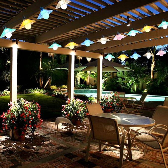 16.4 FT Outdoor Patio String Lights, Connectable LED Backyard Lights with 10 Globe Bulbs Waterproof Hanging Light | Lumora