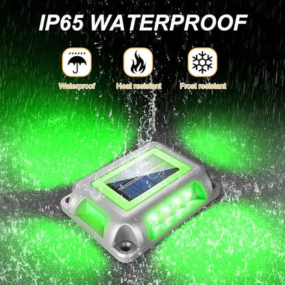 T-SUN Solar Deck Lights 24 Pack Driveway Solar Lights Outdoor Halloween LED Dock Light IP65 Waterproof Ground Deck Light for Sidewalk Step Garden Pathway
