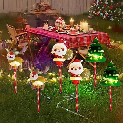 Christmas Solar Pathway Light – ABS 47cm | Landscape Christmas Lights | Solar Christmass Stake Light Outdoor Waterproof Garden Yard Lawn Walkway Patio Decorative Lighting for Holiday Festival and Sea