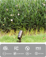 LED Landscape Spotlights, 7W 5CCT Wired Uplighting Outdoor with Adjustable Beam Angle, 12V Low Voltage Spot Lights | Lumora