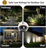 Gardenreet Low Voltage Outdoor Well Light - Brass LED 12V All Weather In Ground Lighting, Low Voltage Wired | Lumora