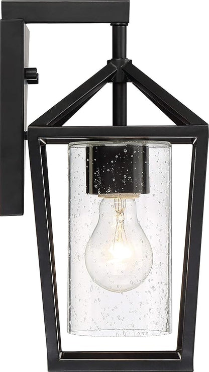 NUVO 60/6591 Hopewell Lighting Fixture, 1Lt Small Lantern, Matte Black