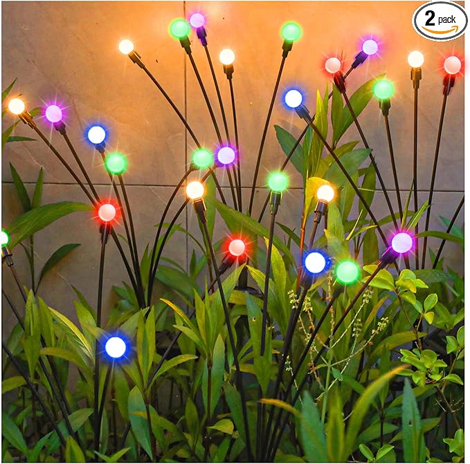 TONULAX Solar Garden Lights, Starburst Swaying Light - Swaying When Wind Blows, Solar Lights Outdoor Decorative | Lumora
