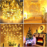 RUICHEN USB Plug in String Lights Silver Wire 33 Ft 100 LED Starry Fairy Lights with - Decorative Outdoor Light | Lumora