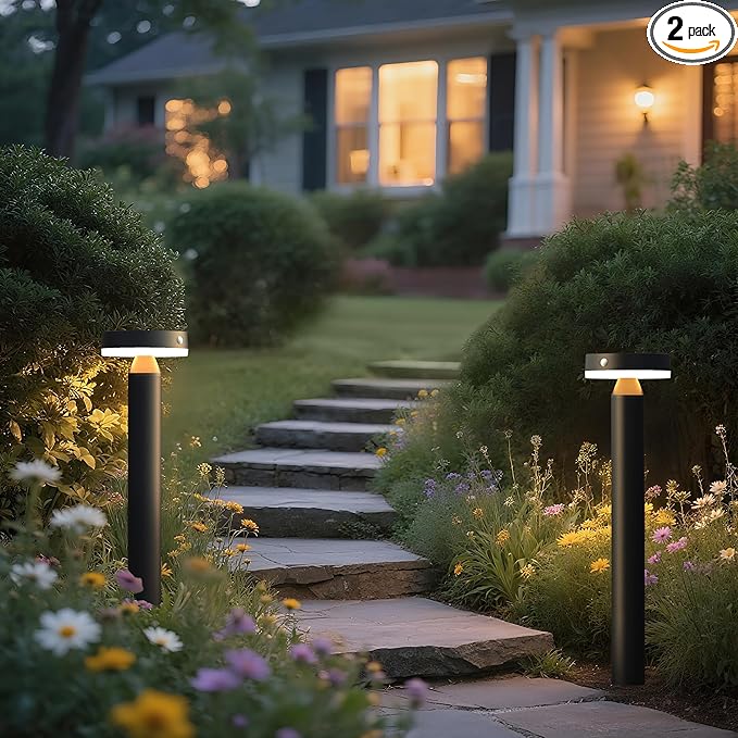 20" Solar Landscape Lights - Outdoor Solar Lights for Yard - PIR Sensor & Two Light Modes - 50lm & 400lm | Lumora