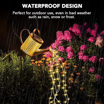 Solar Watering Can Light, LED Solar String Lights Waterproof Dual Mode Water Can Lights for Garden Patio Yard Pathway Lantern Plant Decoration