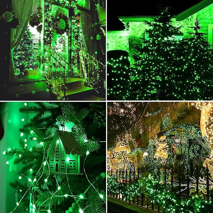 Lomotech Solar String Lights Outdoor - 2 Pack Total 66ft 200LED Solar Fairy Lights Waterproof 8 Modes Twinkle | Lumora