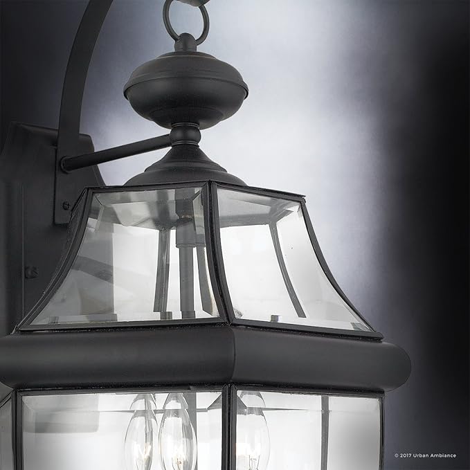 Urban Ambiance Luxury Colonial Outdoor Wall Light, Large Size: 22.5" H x 12.25" W, with Tudor Style Elements | Lumora