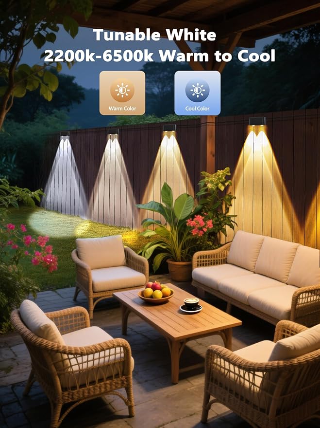 Brizled Smart Fence Lights, RGBCW Outdoor Deck Lights APP & Voice Controlled, Color-Changing Fence Lighting Music | Lumora