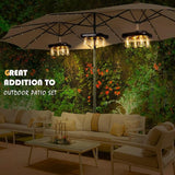 Patio Umbrella Lights with 3 Brightness Modes and Timer, Battery-Powered Cordless Outdoor Umbrella Pole Lights with | Lumora