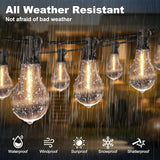 100FT Outdoor String Lights Waterproof with 64+4 Bulbs (1.5FT Bulbs Spacing), Remote & Dimmer, Commercial Patio | Lumora
