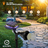 Solar Lights Outdoor, Ultra Bright 21 LEDs IP67 Waterproof Landscape Lighting for Outside, 2-in-1 Adjustable Solar | Lumora