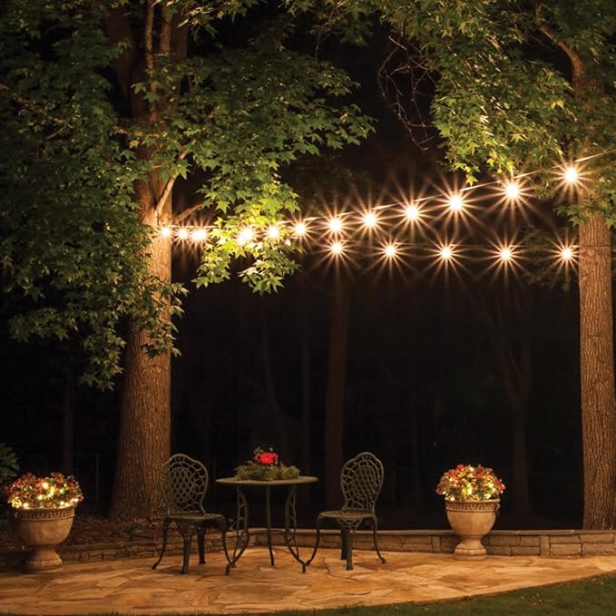 Patio Lights Up Cable Wire Patio Light Kit - 40 ft | Lumora