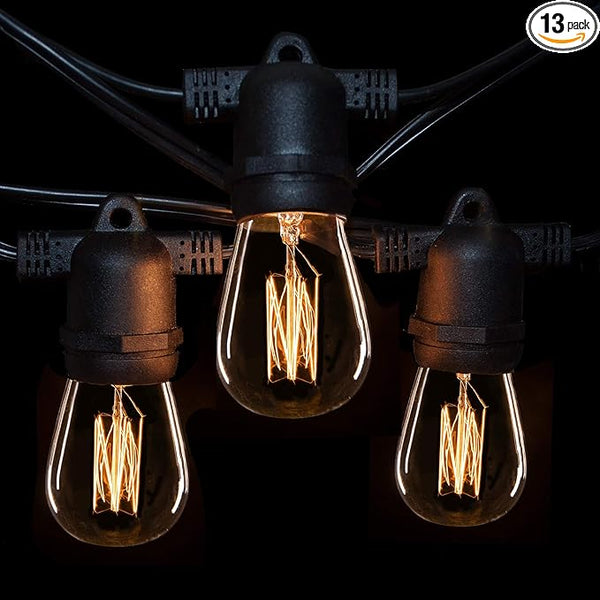 Hometown Evolution, Inc. E26 Commercial String Lights with 16 Gauge Wire (24 Foot 12 - Outdoor Security Flood Light | Lumora