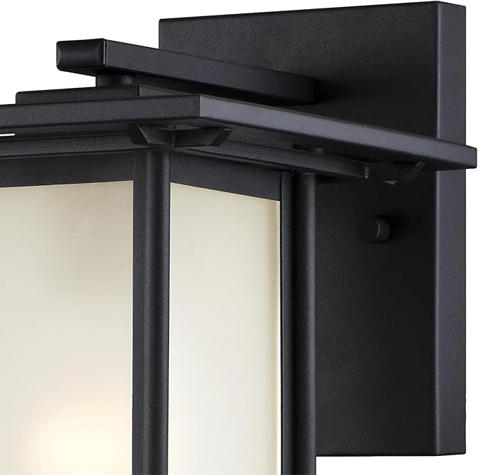 Westinghouse 6203800 Clarissa 1 Light Outdoor Wall Lantern, Textured Black