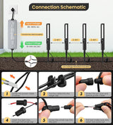 MEIKEE 5W Low Voltage Pathway Lights, 2700K 250LM LED Landscape Lighting, Auto On/Off, 12-24V, Aluminum Waterproof | Lumora