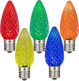 Novelty Lights 250CT C9 LED Faceted Ultra Bright Dimmable Outdoor Christmas Light Replacement Bulbs - Decorative | Lumora