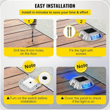 VEVOR Driveway Lights 16-Pack, Solar Driveway Lights with Switch Button, Solar Deck Lights Waterproof, Wireless | Lumora