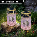 ZOUTAIRONG Horses Cherry Blossom Solar Light for Cemetery Grave Durable Solar Garden Lights Landscape Lighting | Lumora