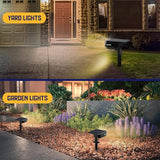 Kyosho Solar Outdoor Lights Waterproof IP67, 38 LEDs Solar Spot Lights Outdoor, 2-in-1 Landscape Spotlight with 3 | Lumora