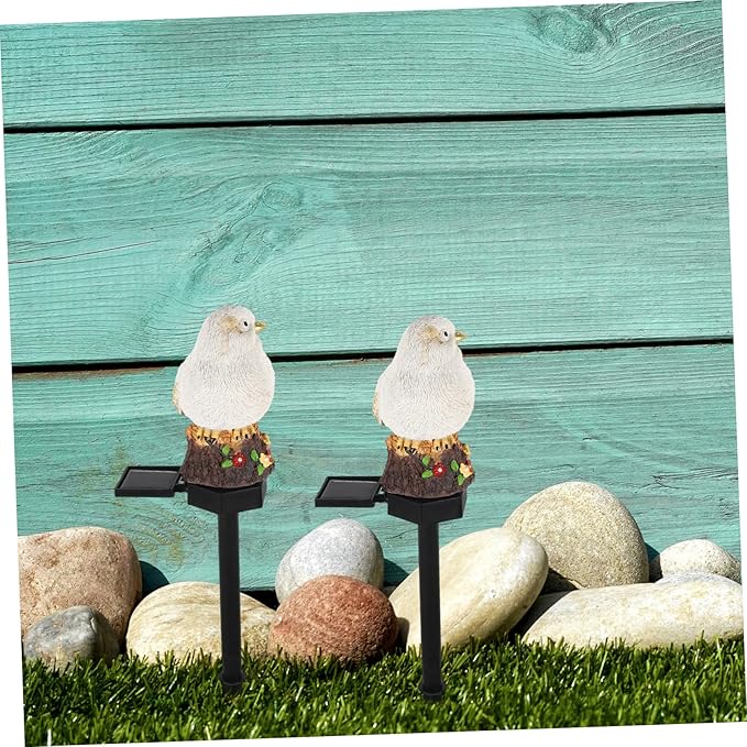 Solar Decorative Bird Light Led Solar Pathway Lamp for Garden Lawn and Outdoor Spaces Unique Bird-Shaped Design Random Colors for Landscape Lighting