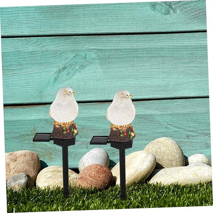Solar Decorative Bird Light Led Solar Pathway Lamp for Garden Lawn and Outdoor Spaces Unique Bird-Shaped Design Random Colors for Landscape Lighting