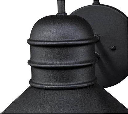 Westinghouse 6360800 Watts Creek One-Light, Textured Black Finish OUTDOOR WALL Fixture,