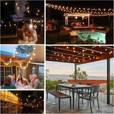 DAMAING Outdoor String Lights 200 FT Waterproof Patio Lights with 102 ST38 Shatterproof LED Bulbs, Dimmable Vintage | Lumora
